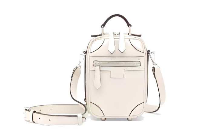 FENDI FENDI Calfskin Handbag, Shoulder Bag, Crossbody Bag Mini Men's White