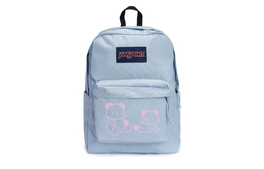 JanSport Fabric Backpack Unisex Pink Bear