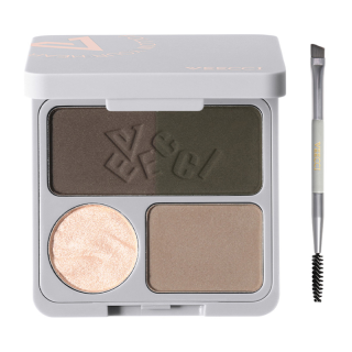 VEECCI Multi Purpose Highlighter Contouring+Two Tone Eyebrow Powder Eyebrow Pencil