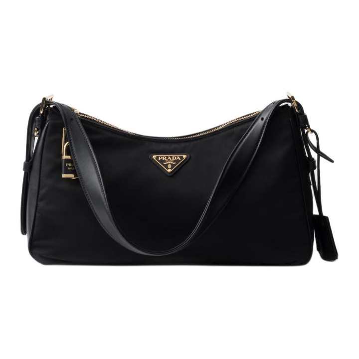 PRADA PRADA Recycled Nylon Handbag, Shoulder Bag Large Women's Black