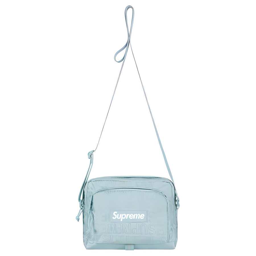 Supreme Supreme SS19 Leather Crossbody Bag, Shoulder Bag Unisex Ice Blue