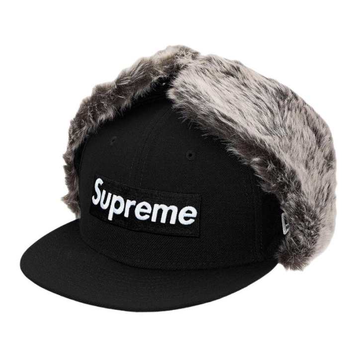 Supreme Supreme x New Era Full Wool Hats & Caps Unisex Black