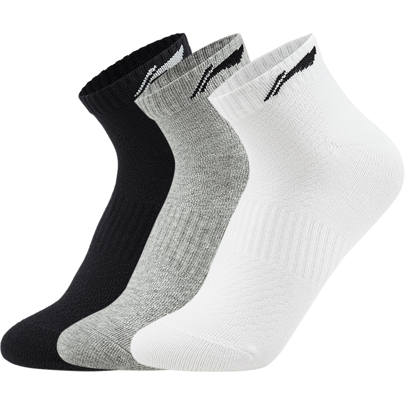 Li-Ning Li Ning Fitness Series Ankle Socks Unisex 3 Pack