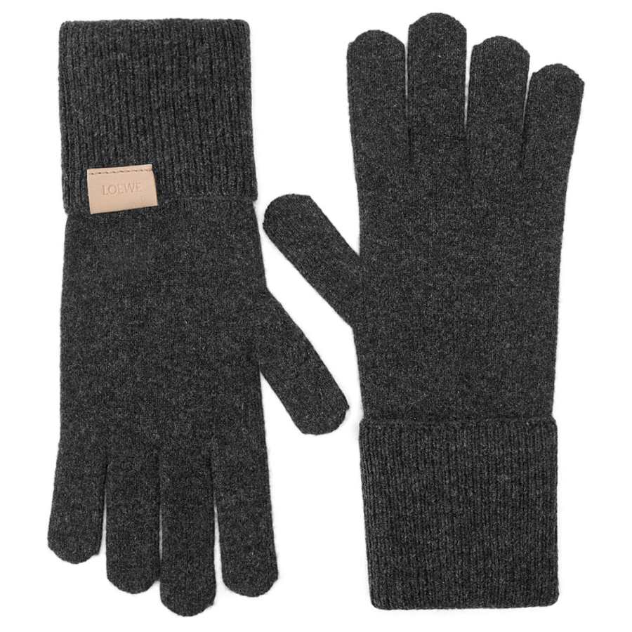 LOEWE Loewe ribbed-knit gloves