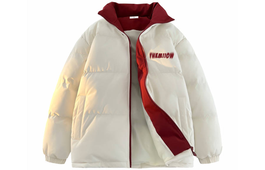 MIIOW Trend Party Series Puffer Jackets Unisex Stand Collar Thickened Padded Puffer Jacket