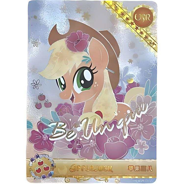 KAYOU My Little Pony Character Card, Rainbow Pack, Third Wave, Rainbow 3 USR Applejack IP / Anime Cards 1 Pc