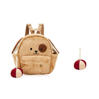 MARKANGARO Fabric Backpack Small Unisex Brown
