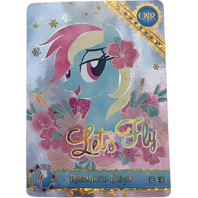 KAYOU My Little Pony Characters Card, Rainbow Pack, Third Edition, Rainbow 3 USR Cloud Treasure IP / Anime Cards 1 Pc