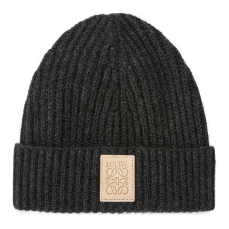 LOEWE Loewe Logo Patch Knitted Beanie