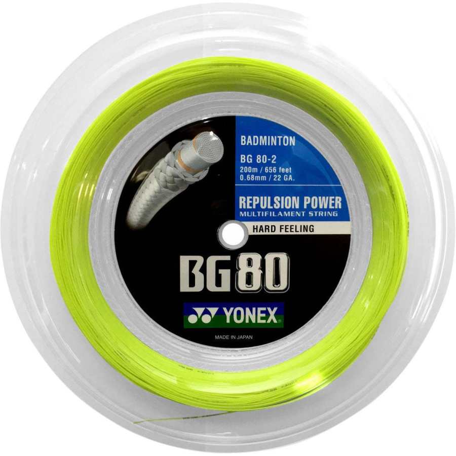 YONEX YONEX BG80 2 0041 Badminton Racket Strings Multifilament/Vectran Unisex 200m Racket String