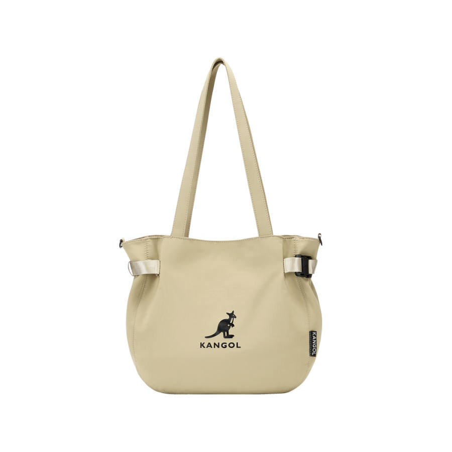 KANGOL Nylon Large Capacity Shoulder Bag, Crossbody Bag Unisex Glacier Blue/Black/Peach Pink/Mint Green/Khaki