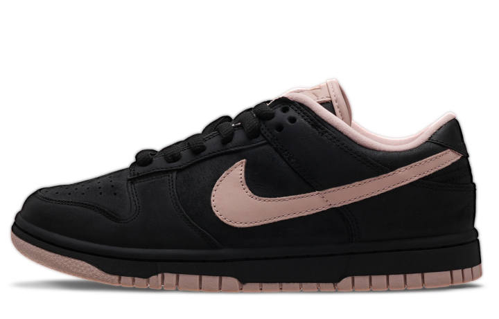 Nike Nike Dunk Abrasion Resistant Slip Resistant Low top Skateboard Shoes Women's Black Pink