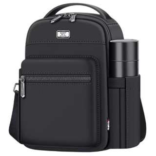 SEPTWOLVES Oxford Sling Bag Large Men's Black
