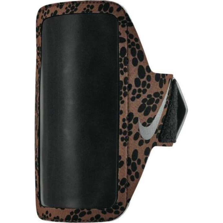 Nike Nike Running Equipment Running Armband Synthetic Rubber, Polyester, Nylon Unisex Brown Black