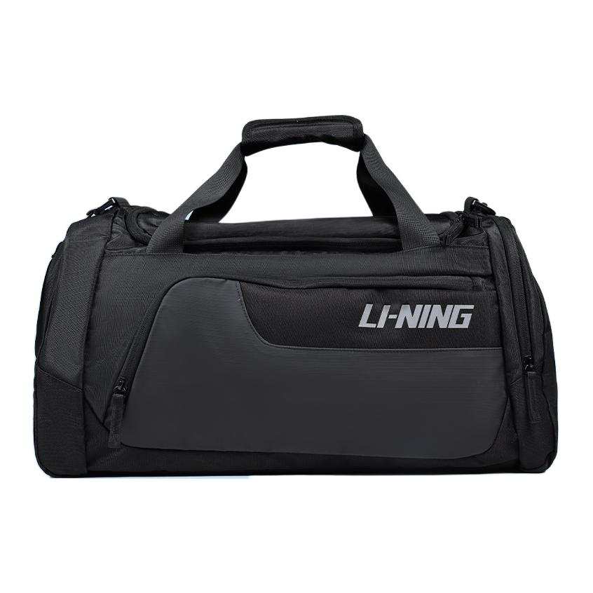 Li-Ning Li Ning Abrasion Resistant Fabric Travel Bag Unisex Black/Gray
