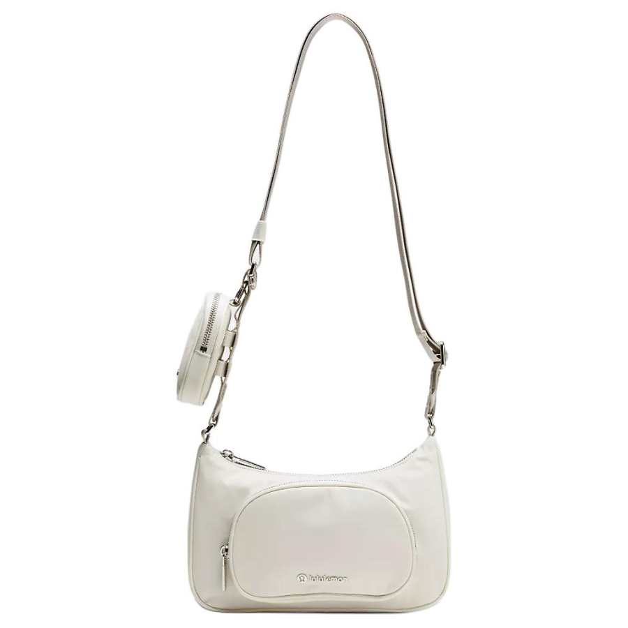 Lululemon Recycled Nylon Shoulder Bag, Crossbody Bag Regular Women's Bone White
