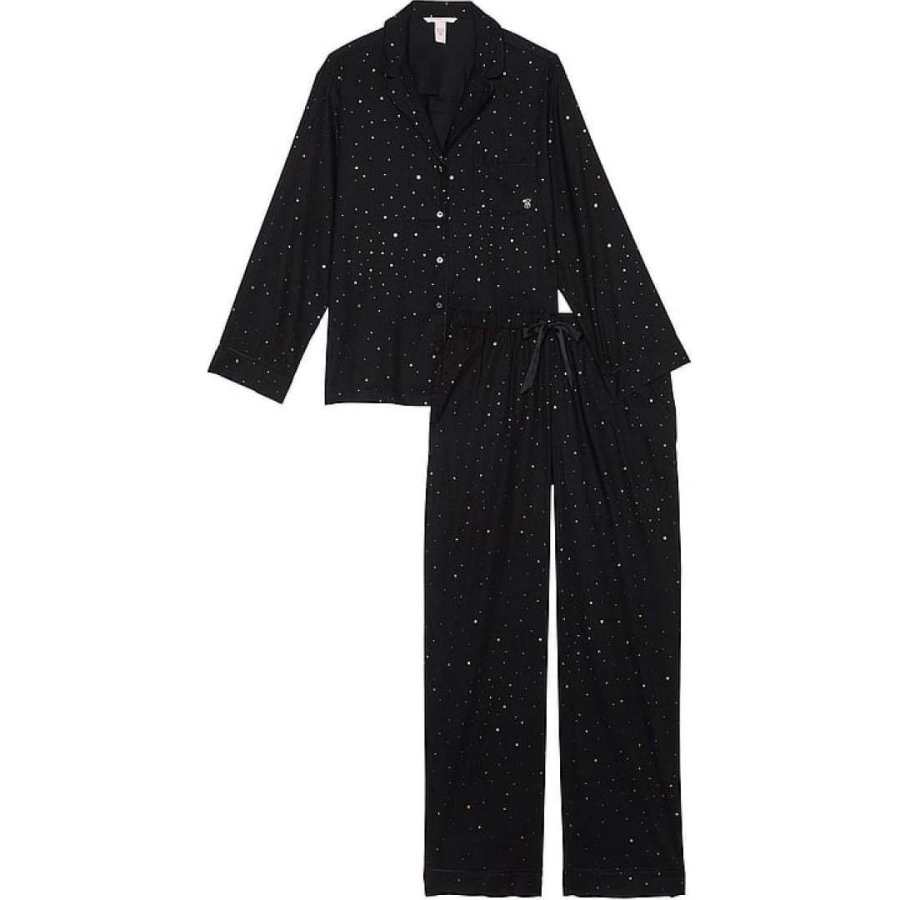 Victoria's Secret THE MIX Pajama Set Women's Black