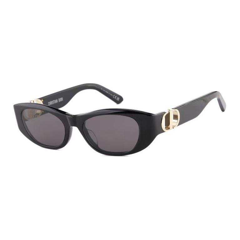 DIOR DIOR Plate Oval Sunglasses Women's Black