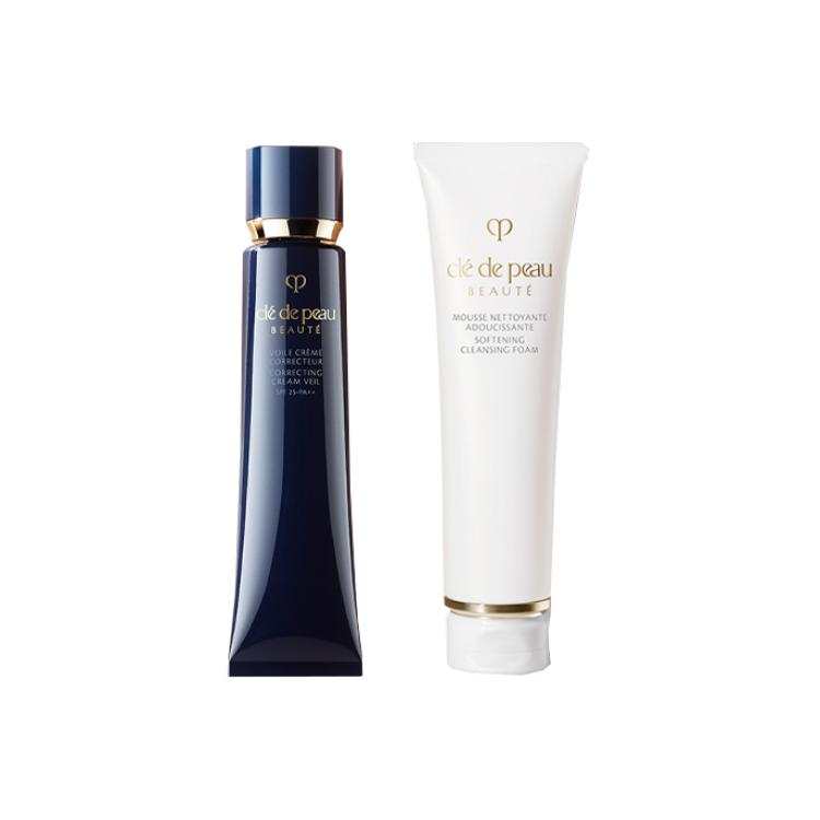 Clé De Peau Beauté Long Tube Celebrity Primer Cleanser Clothing Sets Moisturizing And Nourishing Refreshing Cleaning
