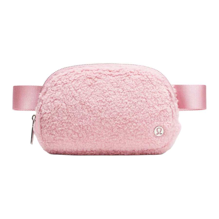 Lululemon Everywhere Polyester Crossbody Fanny Pack Regular Women's Trendy Pink & Silver