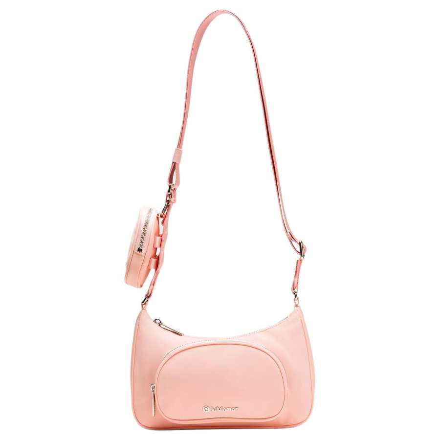Lululemon Recycled Nylon Shoulder Bag, Crossbody Bag Women's Light Pink