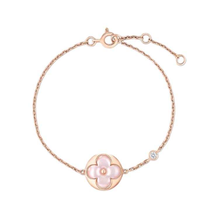 LOUIS VUITTON Color Blossom Bb Sun Bracelet Pink Gold Pink Mother of Pearl And Diamond