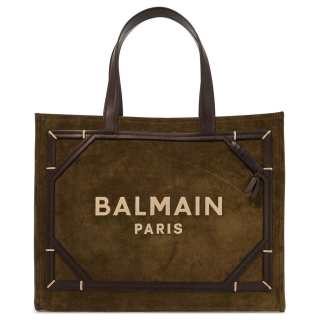 BALMAIN B-Army Logo Embroidered Tote Bag