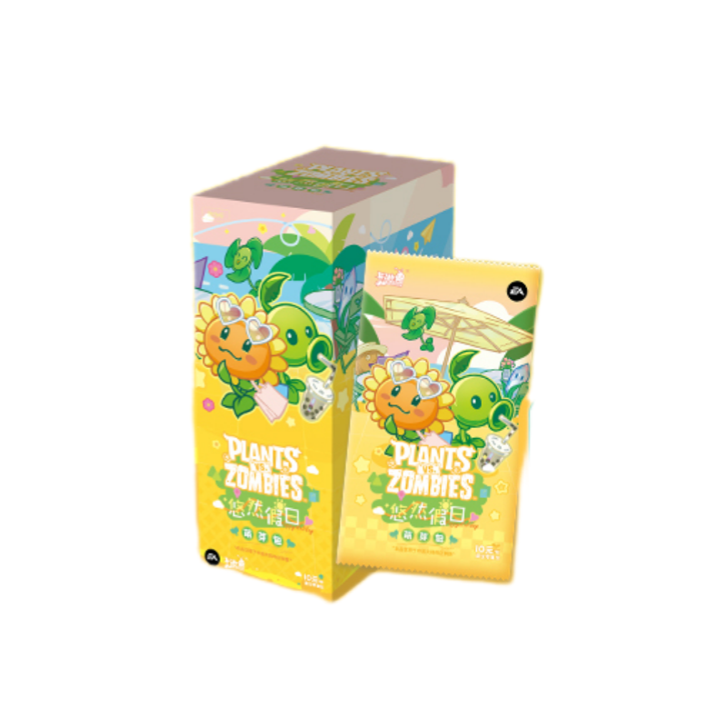 KAYOU Plant Vs. Zombies, Leisure Holiday, Sprout Package, First Edition IP / Anime Cards 1 Box/18 Packs
