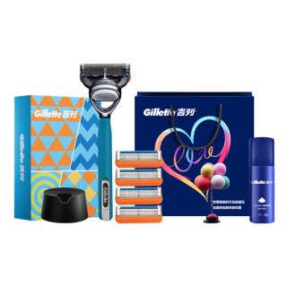 Gillette 1 Knife Racks 4 Blade Head 5 Layer Blades Stainless Steel Full Body Washable Shaver Manual Shaving Tool