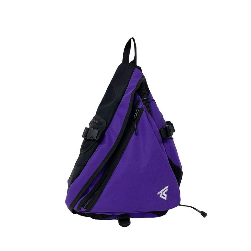 LEXI Nylon Shoulder Bag, Crossbody Bag Unisex Purple Black Gray