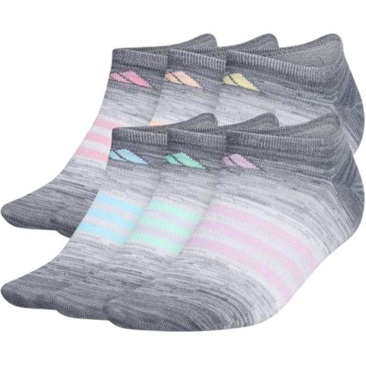 Adidas Adidas Free Shipping With AdiClub Superlite Ombré No-Show Socks 6 Pairs