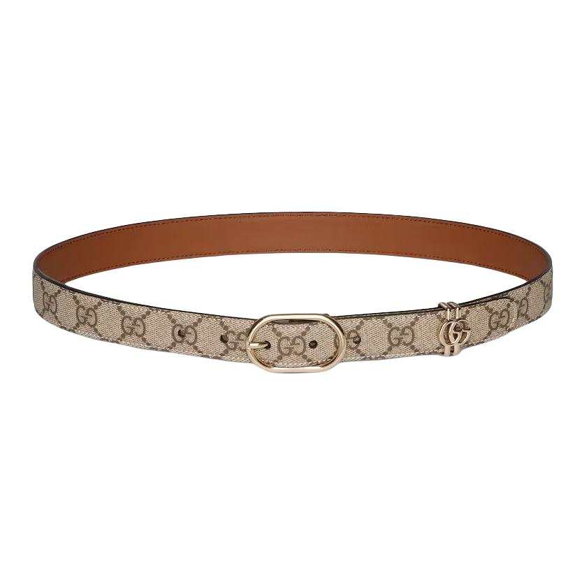 GUCCI Gucci Gg belt with oval buckle