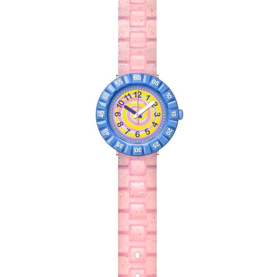 SWATCH Kids Flik Flak Feifei Series 36.7mm Yellow Watch FCSP045