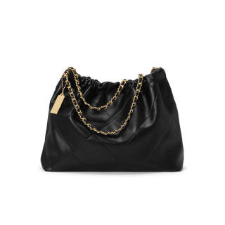 CASSILE Microfiber Synthetic Leather Shoulder Bag Medium Women's Black