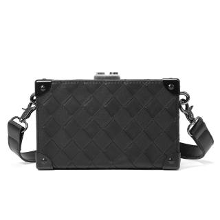 YADAMUI PU Crossbody Bags Regular Unisex Pure Black