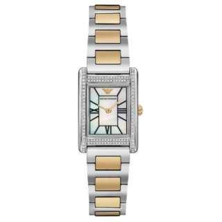 EMPORIO ARMANI Square Watch Collection Wrist Watches Quartz Movement Stainless Steel Strap 22*32mm