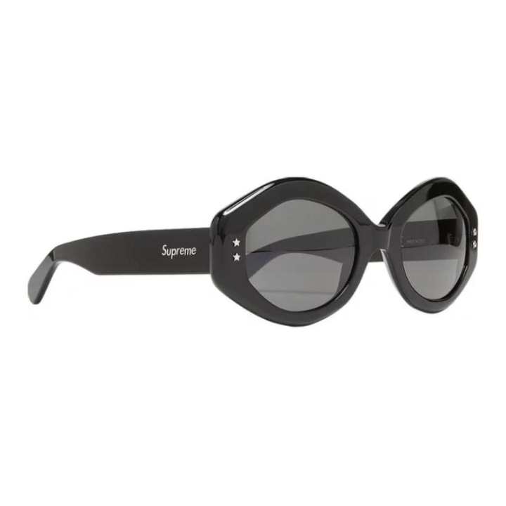 Supreme Supreme Acetate Irregular Shape Sunglasses Men's Black