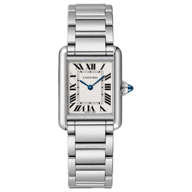 Cartier 2000s 25mm Tank Française roman numerals watch