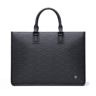 SEPTWOLVES Artificial Leather Briefcase QPL Regular Men's Black
