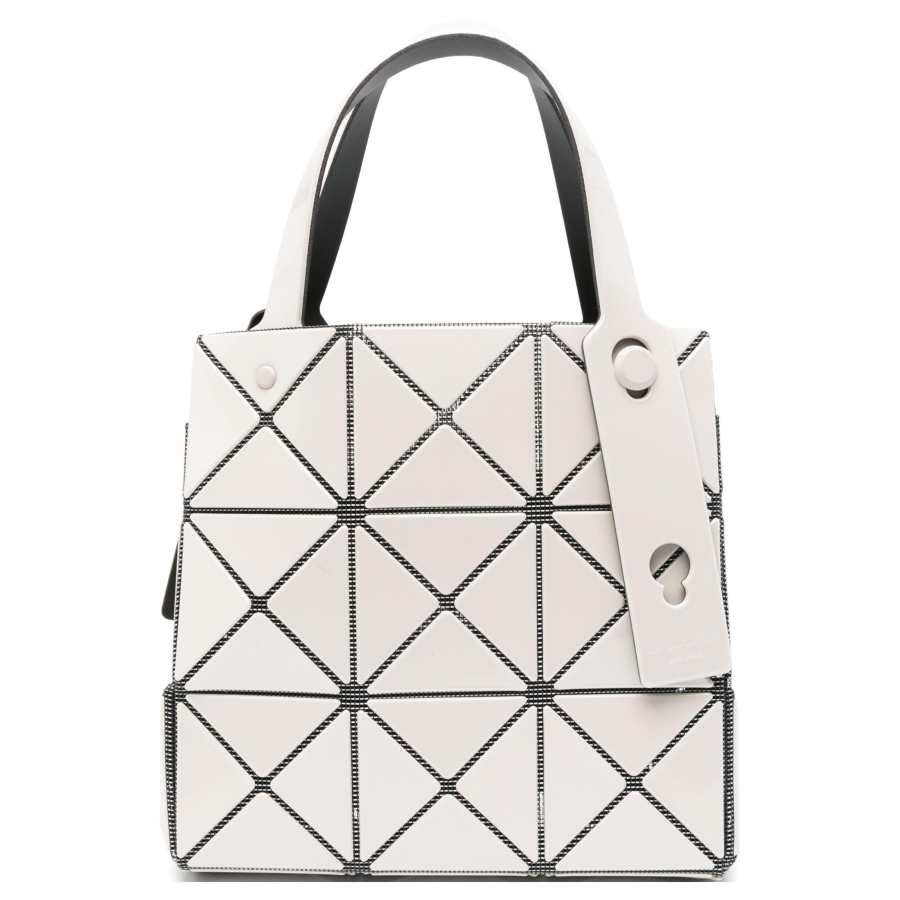 ISSEY MIYAKE CARAT PVC Handbag Mini Women's Ecru