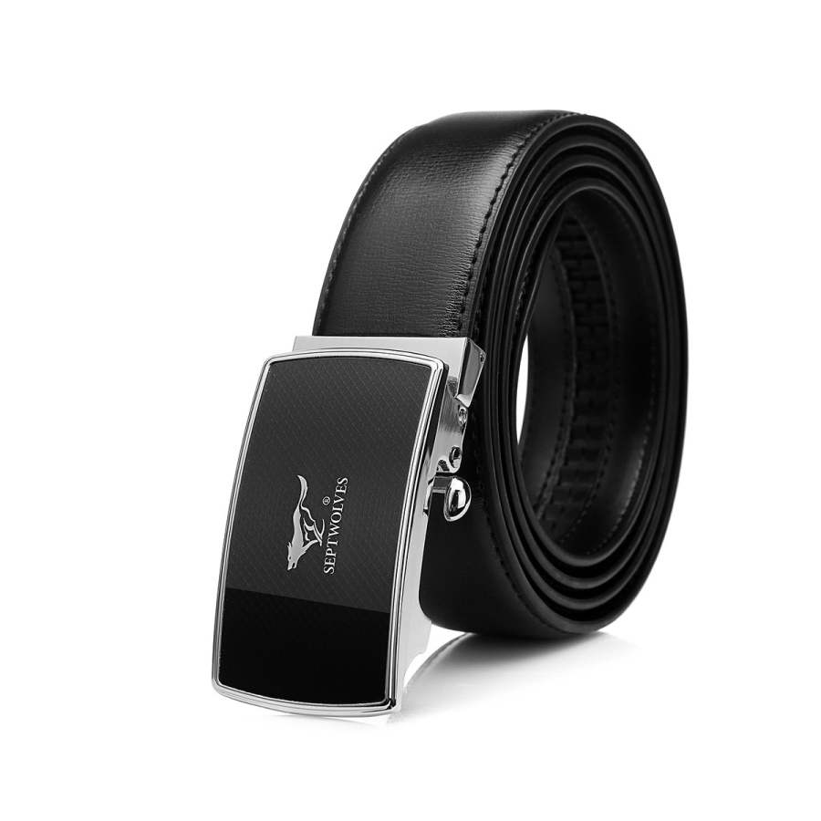 SEPTWOLVES SEPTWOLVES Split Cow Leather Belts Men's Width 3.55cm
