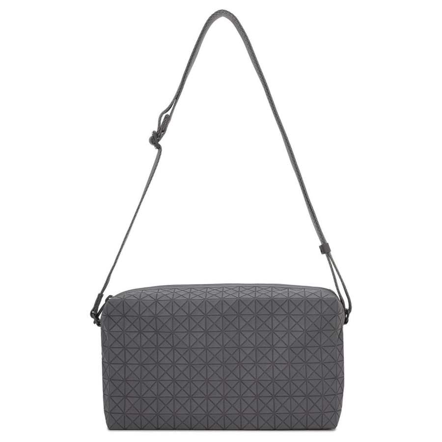 ISSEY MIYAKE Kuro Cotton Saddle Bag, Crossbody Bag, Shoulder Bag Unisex Gray