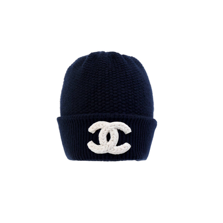 CHANEL CHANEL Cashmere Beanies Unisex Blue