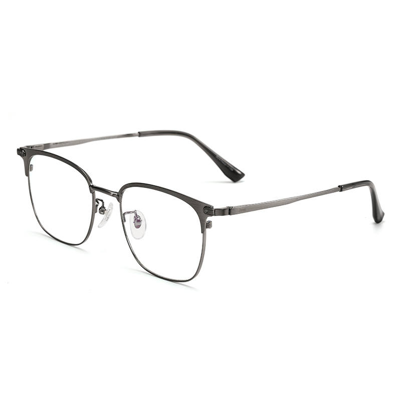 Jeep Stainless Steel Β Titanium Square Eyeglass Frames Unisex Black