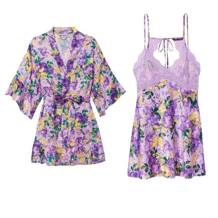 Victoria's Secret Pajama Set Women's Purple