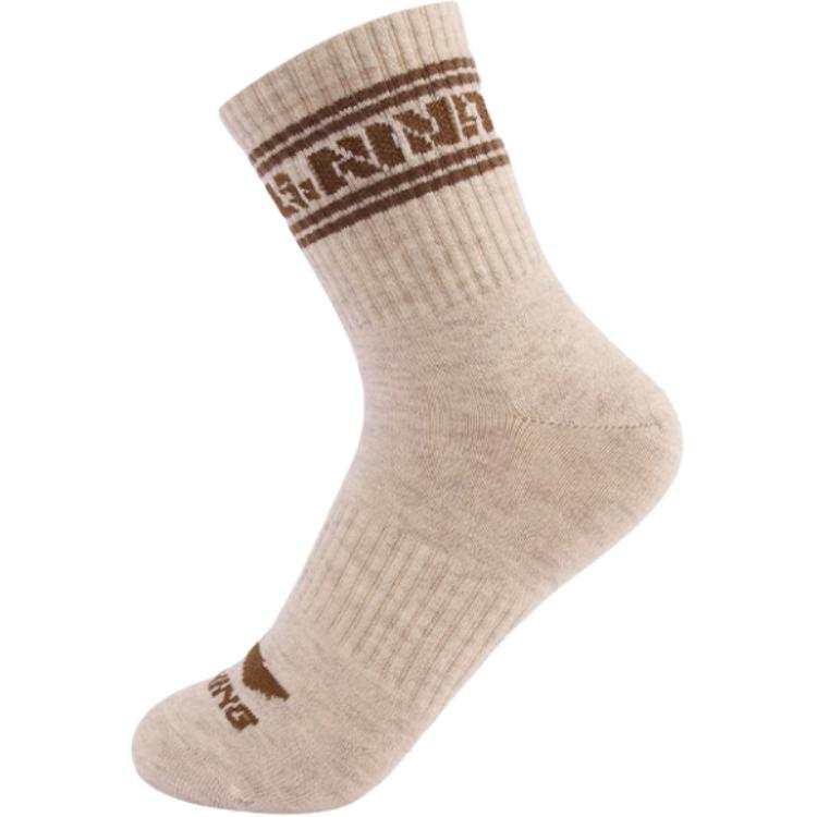 Li-Ning Li Ning Running Collection Crew Socks Unisex 1 Pack Dusty Khaki