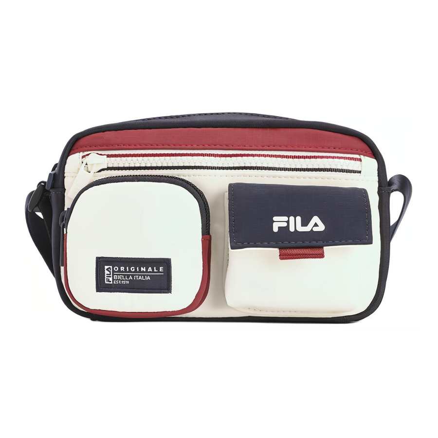 FILA Fabric Shoulder Bag, Crossbody Bag Extra Small Women's Pear Blossom White