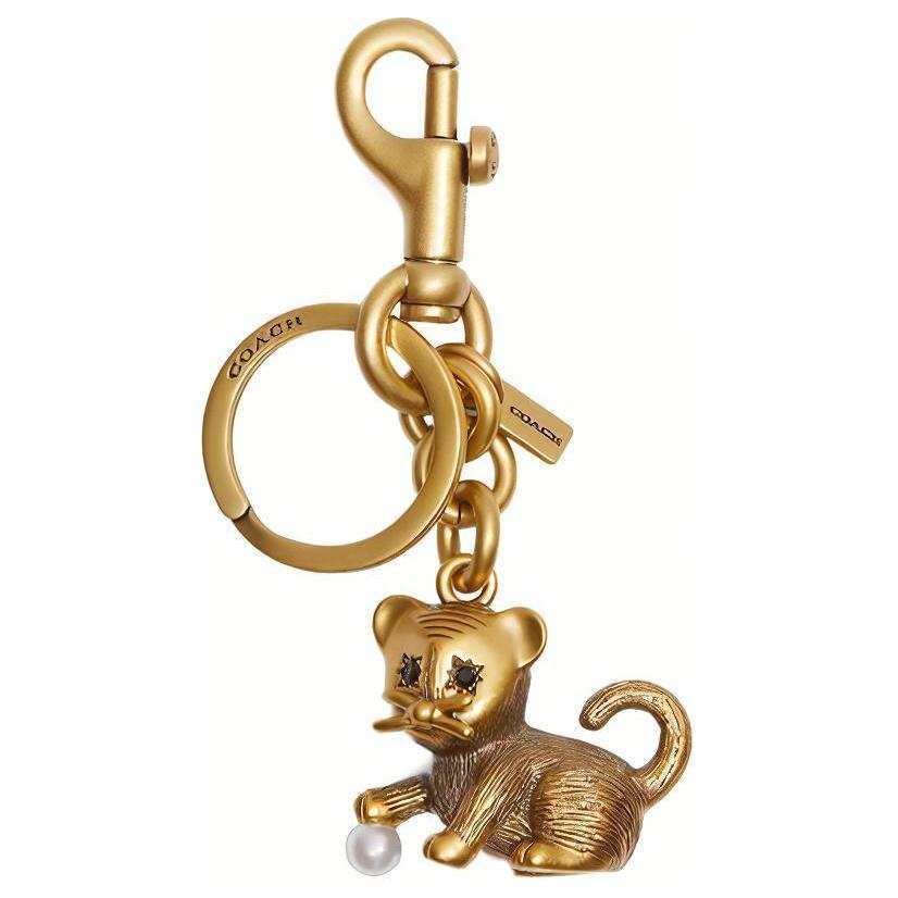 COACH Metal Bag Charm Bag Merch Women's Gold