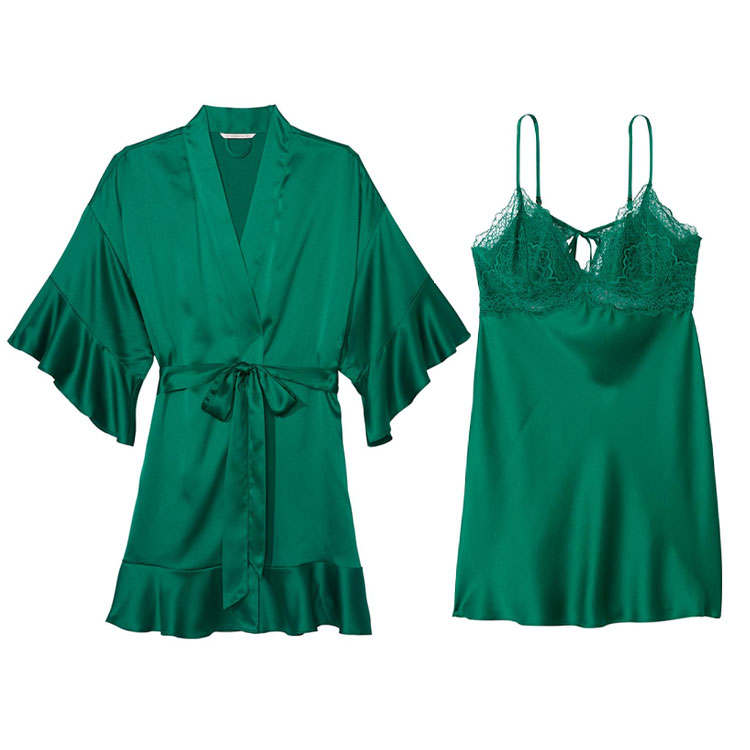 Victoria's Secret Pajama Set Women's Green