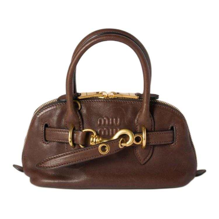 MIU MIU Leather Shoulder Bag, Crossbody Bag, Handbag Mini Women's Briar